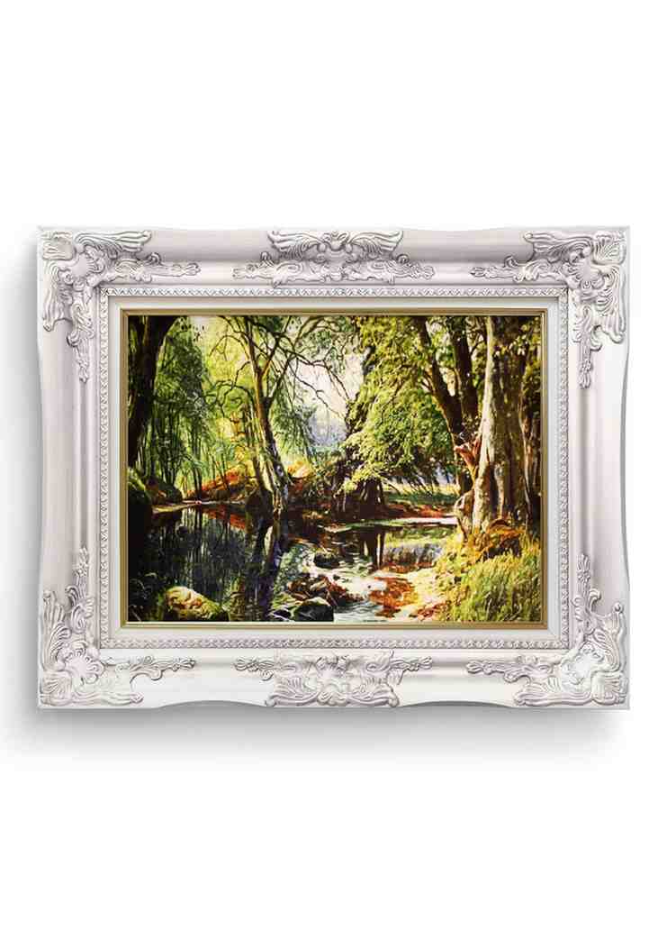 تصویر 1 از تابلو فرش سنتی قدیمی ارزشمند کلکسیونی